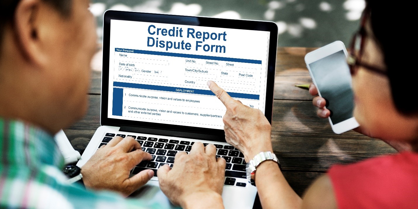 dispute errors on credit report